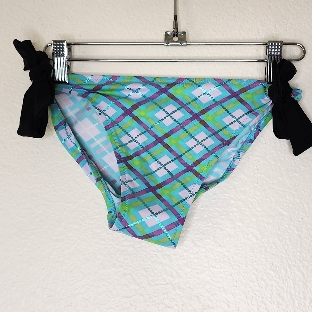 Beliza Plaid & Black Bikini Set S-M